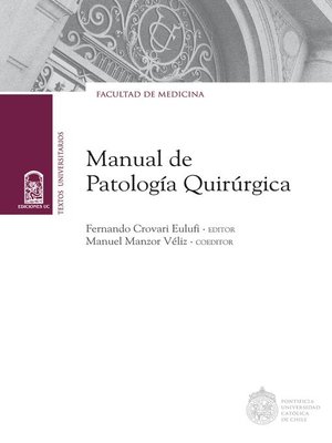 cover image of Manual de patología quirúrgica